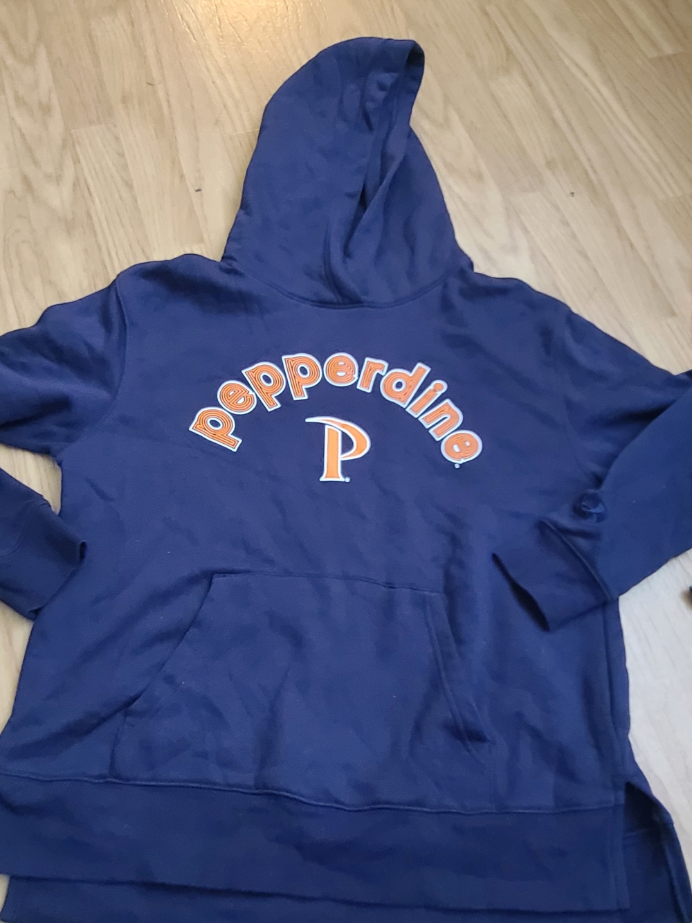 Under Armour Navy Hoodie with Orange Peppertine Logo